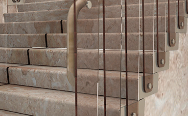 产品展示：不锈钢木纹楼梯护手
